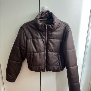 Women's Dark Brown Leather Jacket